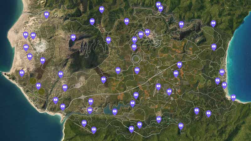 fast travel table locations fh5