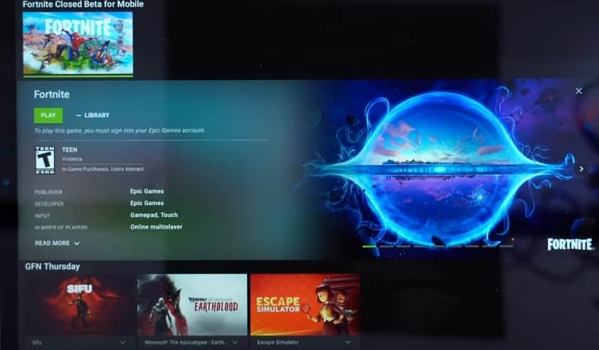 Downloading and Installing Fortnite from the App Store