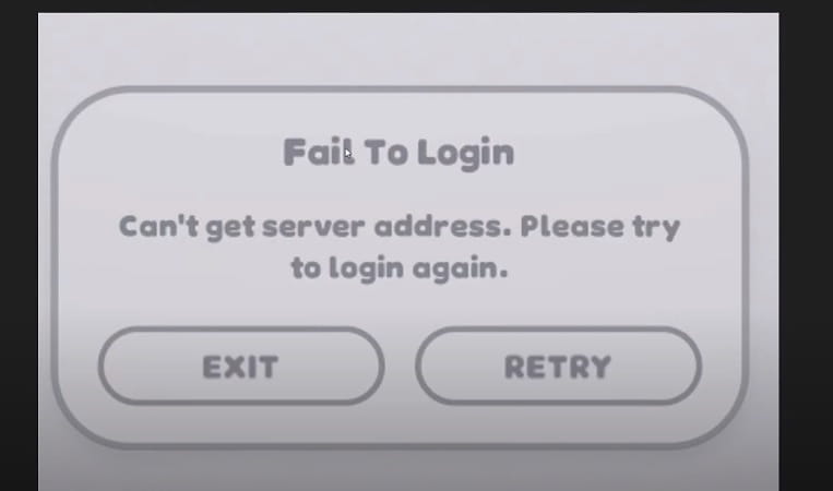 Network Error in Party Animals